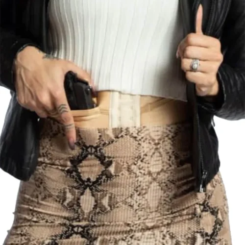 Petite Natural Concealed Carry Corset Holster-1 Petite Natural Concealed Carry Corset Holster-1